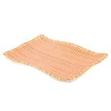 HOLIDYOYO Sustainable Bamboo Serving Plate for Bbq Sushi Snacks Appetizers Elegant Design for Parties Gatherings Restaurants Unbreakable Versatile Dish for All Occasions