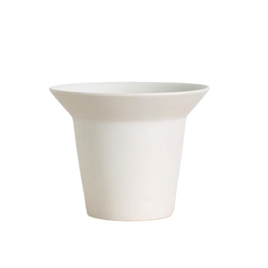 GELASIGE Flower Pots Household Small Open Ceramic Flower Pot High Foot Breathable Fleshy Clay Small Flower Pot Outdoor Flower Pots