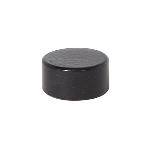 Image of B&P Lamp Solid Brass Flat Cap, Tapped 1 /8IP, 3 /8 Inch Height by 3 /4 Inch Diameter, Satin Black