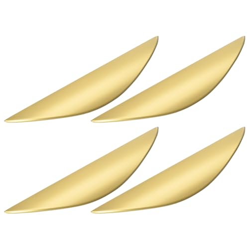 QUARKZMAN 4pz Maniglie per Mobili, Maniglie per Mobili, Oro Maniglie Cassetti 3-3/4 Pollici Centro Foro, Maniglie PorteArmadio, Ferramenta Armadietti Cucina per Cassettiera Armadio