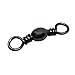 Sea Striker SSTBSBK-3 Twisted Barrel Swivel Size 3 Black 6 Pack