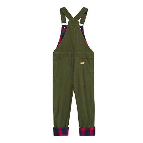 Image of Cherry Crumble California Kids Boys Ankle Length Regular Fit Solid Corduroy Dungaree