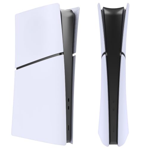 JNNJ PS5 Slim�{�̌����p�p�l�����T�C�h�J�o�[�i�f�W�^���G�f�B�V�����Ή��j�b���M�݌v�b�ϏՌ��E�Ϗ����bABS�f�ށb�ȒP���t���������\�ȃV�F�� (�z���C�g,�f�W�^���Łi�h���d�グ�A���h�~�E�w��h�~�R�[�e�B���O�j)