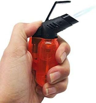 Kit 3 Isqueiro Mini Maçarico Acendedor à Gás Recarregável Chama Regulável | 5 PONTOS