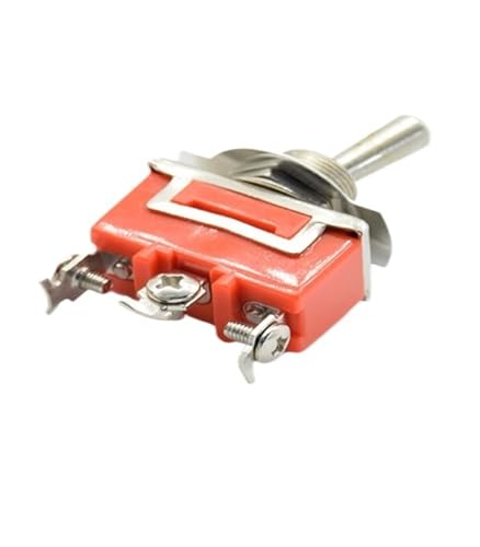 Interrupteur marche/arrêt étanche 15A 250V avec levier métallique robuste SPST P0.05