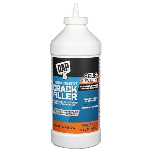 DAP 37584 Liquid Cement Crack Filler, 1 quart, Gray