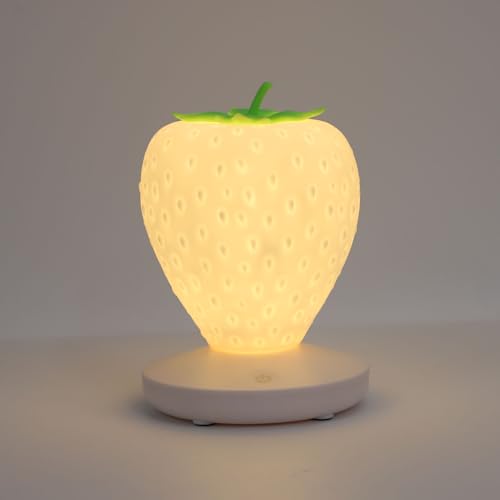 Lámpara de noche LED fresa de silicona recargable miniatura 4
