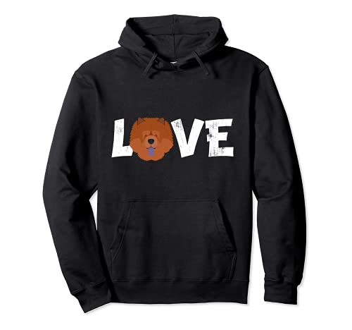 Dog Mom Dog Dad Chowchow Dog Pet Lover Pullover Hoodie, Black, S