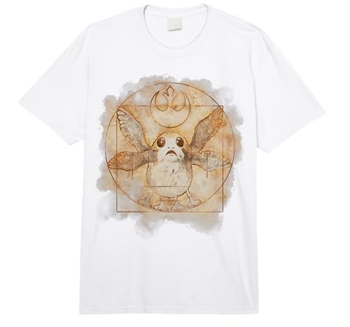 Star Wars Vitruvian Porg Comfort Colors Adult Heavyweight T-shirt