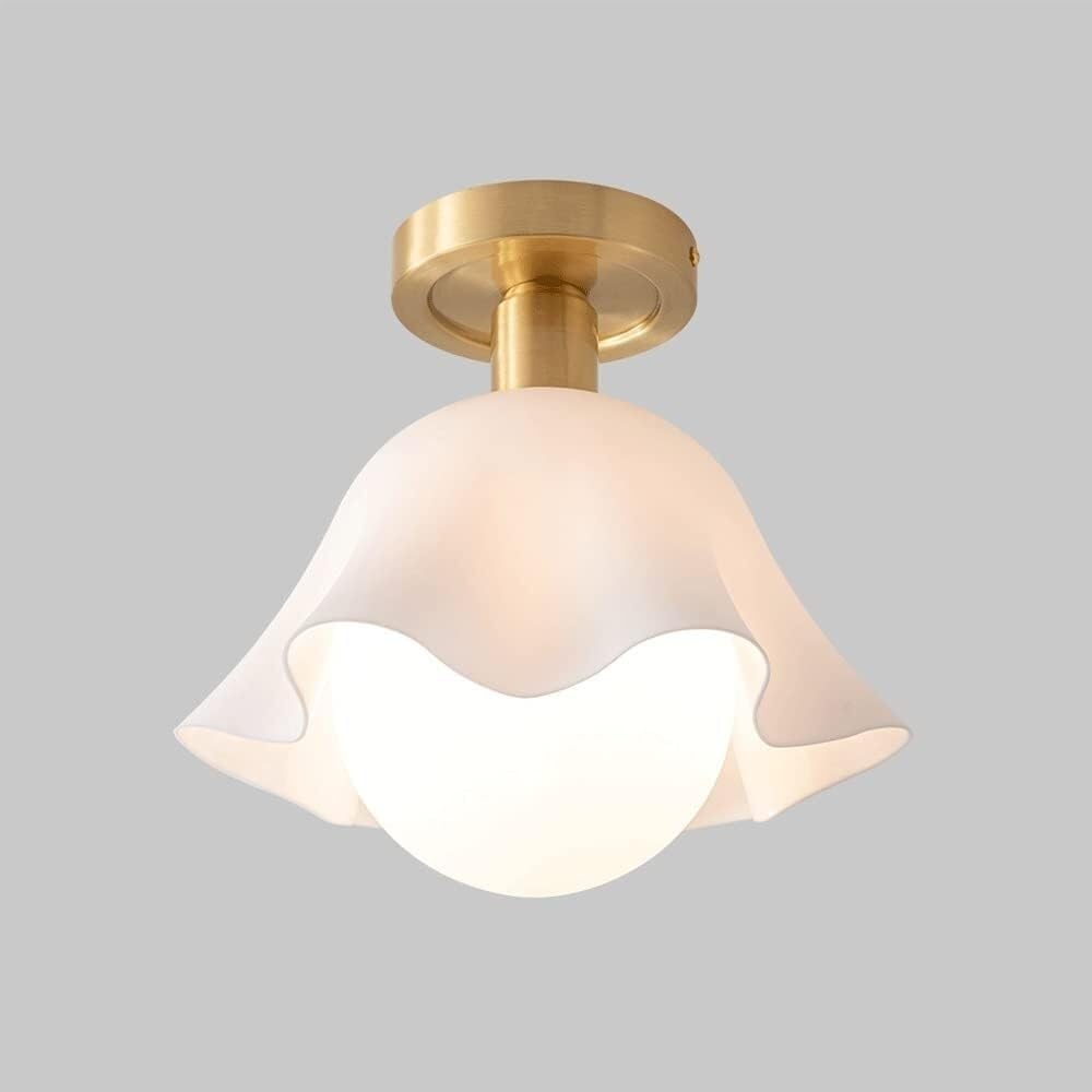 VUCICA Modern Ceiling Light Fixtures Indoor Lighting White Acrylic Ceiling Lamp Geometry LED Ceiling Lights for Living Room, Kitchen, Corridor, Dining Room, E27 Lamp Holder