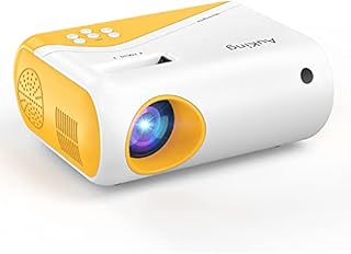 Mini Projector, AuKing 2022 Upgraded 1080P Supported Outdoor Projector, Projector for Outdoor Use Compatible with HDMI, USB, Laptop, iOS and Android Phone