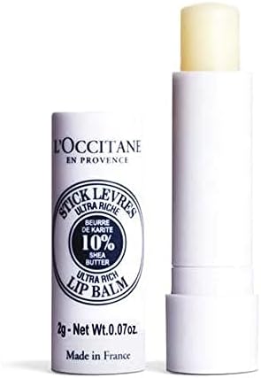 L'OCCITANE Natural Shea Butter Lip Balm 4.5g| Ultra Rich 10% Shea Butter|Dry to Very Dry Lips| Softens and Repairs|