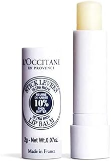L'OCCITANE Natural Shea Butter Lip Balm 4.5g| Ultra Rich 10% Shea Butter|Dry to Very Dry Lips| Softens and Repairs|