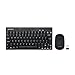 Price comparison product image perixx PERIDUO-712 Wireless Mini Keyboard and Mouse Combo - AES 128 Bit - Black - UK Layout