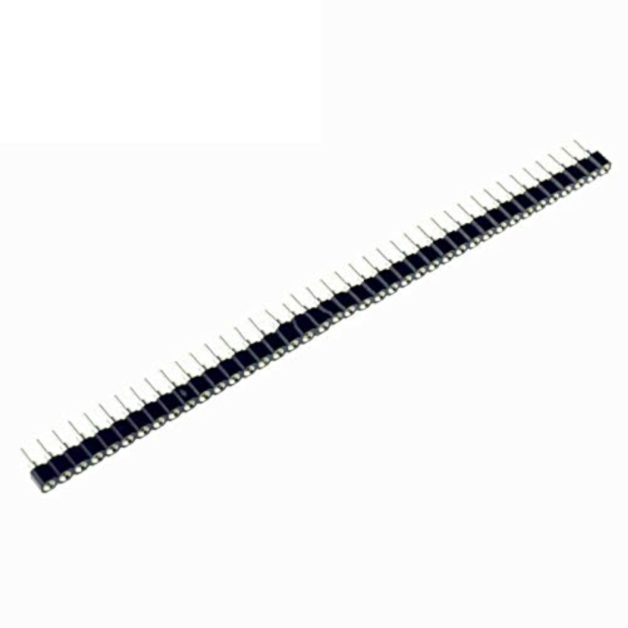 10pcs Pin Header Single 40Pin 2.54mm Round Machined