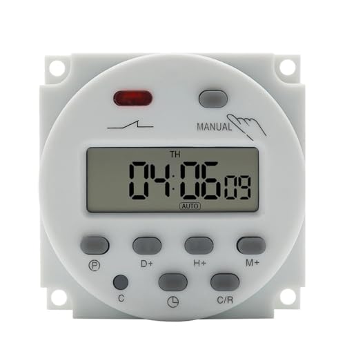 Temporizador programable CN101 de 220V para evitar sobrecostes de luz con corte digital de 16A