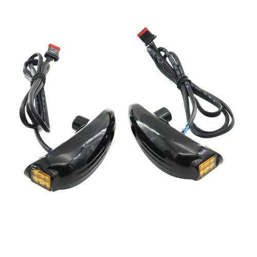 Clignotants LED Moto Ambre Éclairage Avant pour Carénage Road Glide 2015-2023