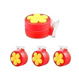 PiiSheou 4 Pack Handheld Hummingbird Feeders, Mini Plastic...
