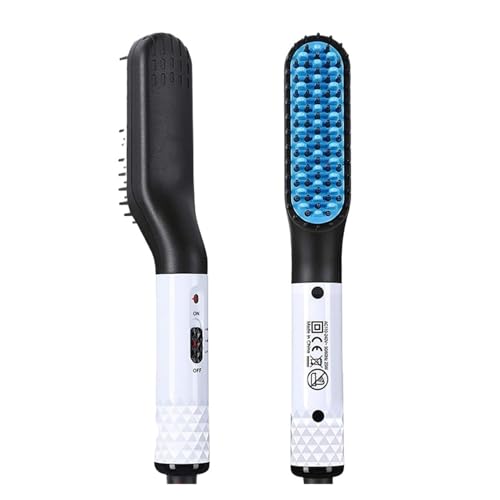 Peine alisador eléctrico portátil para cabello y barba miniatura 1