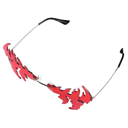 WOFASHPURET Partybrille Randlos Goldfisch-Form Sonnenbrille Partyzubehör Foto-Requisiten Aus Hochwertigen Materialien Robust Und Praktisch Schutz Vor Blendender Sonne Geschenkidee Für Kreative