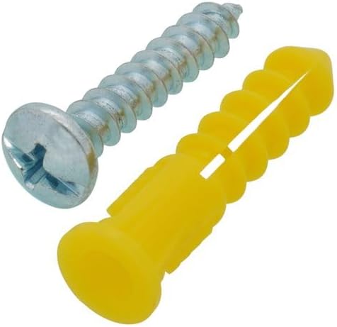 Replacement for 2AK #10 Yellow Wing Conical Anchor Kit w/Pan Head Combo Drive Screws