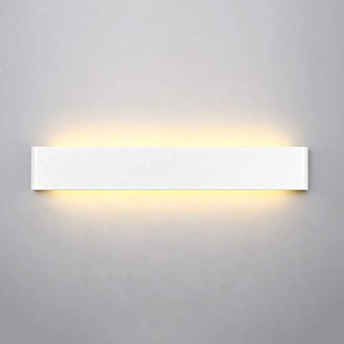 Aplique Pared Interior moderno LED Wowatt 20W Lámpara Blanco Cálido 2800k AC 220V Lámpara de pared Acrílico para Salon Dormitorio Sala Pasillo Escalera Baño 60cm 1600LM Luz nocturna