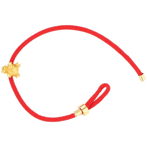 Uonlytech Pulsera Dragón Trenzada Roja de Cuerda para Protección y Buena Suerte Accesorio Chino del Año del Dragón Diseño Artesanal y Resistente para Personas