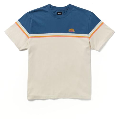 RVCA Pismo Stripe T-Shirt - Vintage Navy