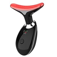 ELISHINE Red-Light-Therapy-for-Face and Neck, 7 Color Light Based Facial Massager, Portable Skin Care Tool (Black)