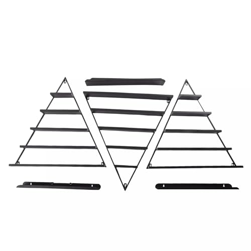 Estantería de pared de metal de 5 niveles para esmalte de uñas, perfume y aceites esenciales, capacidad de carga de 50 kg, organizador de esmalte de uñas, glóbulos de almacenamiento, estante