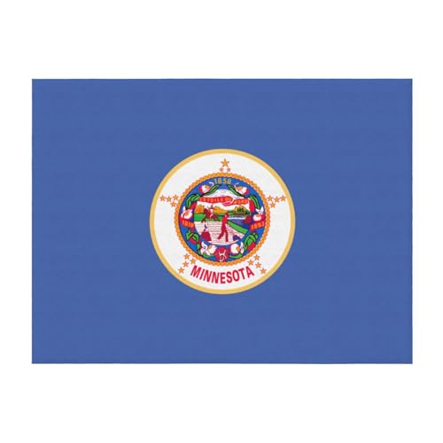 Couverture imprimée Minnesota EdWal en microfibre premium de qualité - 2
