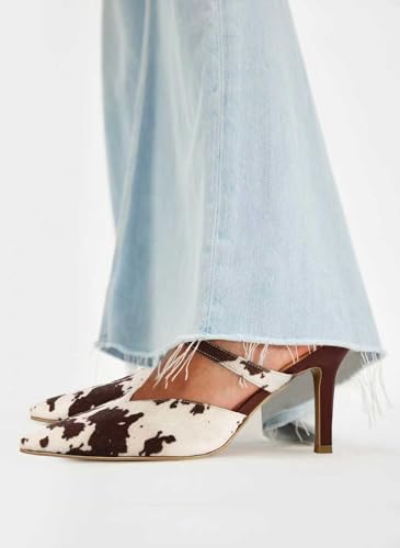 Image of Pointed Toe Heels for Women Slip on Pumps Pointy Stiletto Heels Dressy Sexy Fashion Leather Pumps