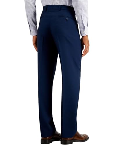 Nautica Mens Modern fit 2 Piece Suit 42 S / 36 Waist Navy Birdseye Blue Stretch4