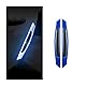 CGEAMDY 2 Stück Karbonfaser Auto Türkantenschutz, Türkantenschutz Aufkleber, Auto Stoßstange Guard Anti-Scratch Protector Trim Aufkleber (Blau)