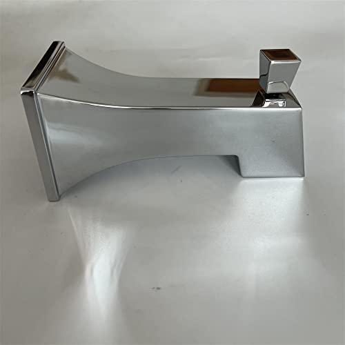 Weirun Shower System Faucet Set Replacement Part Bathroom Bathtub Water Outlet Bath Square Slip-On Diverter Tub Spout for 1/2 inch Copper Tube Chrome