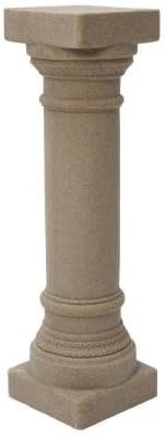 Resin Outdoor Lawn Garden Patio Statue Sandstone Greek Column 32 1/8" Tall