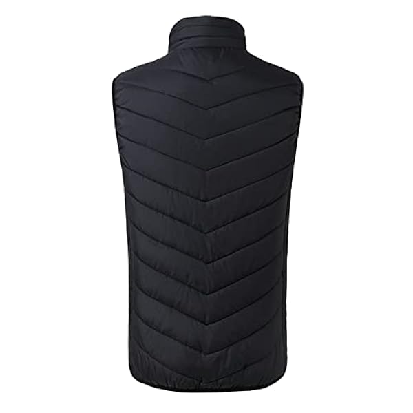 Verwarmd herenvest met powerbankfleece, warm verwarmd vest Verwarmd vest 3 instelbare warmteniveaus Verwarmend vest Power Bank Elektrisch jack Verwarmingsjack voor skiën en jagen
