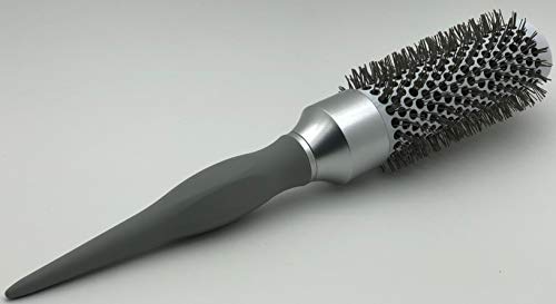 BEAUTY GARDEN Ion + Ceramic + Antystatic Thermal Round Hair Brush (Medium 33mm, Grey)