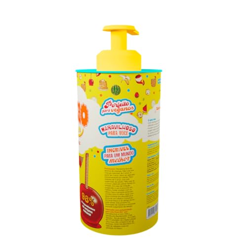 Lola Cosmetics, Cachinho Feliz Salada De Fruta Leave-In Cream, Unisex, 450g, Deep Hydration, Curl Definition, Frizz Control - Image 2