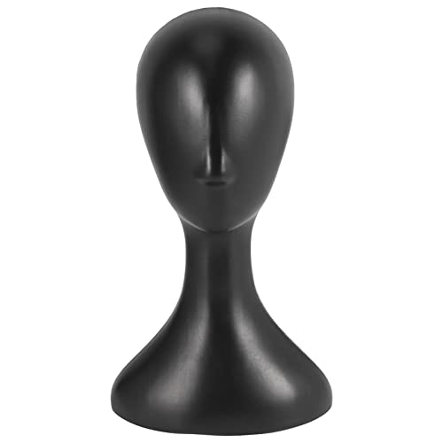 Dropfree Lady hoch Kunststoff Kopf Perueckenkopf weiblich Modellkopf Schwarz