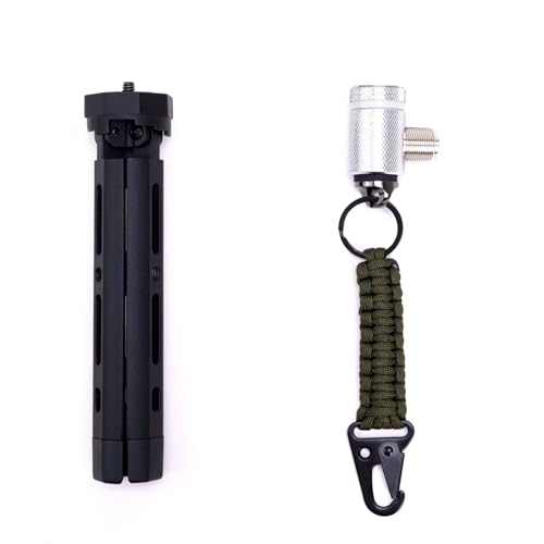 Mini Trépied GRA-ULTmini avec adaptateur L-Type 3/8-24 vers SO-239 UHF et connecteur 1/4-20