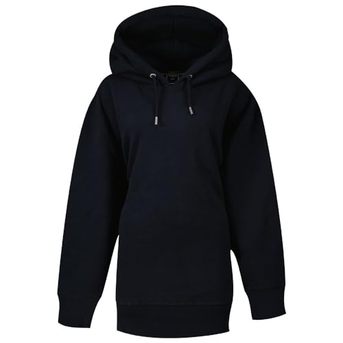 Superdry Damen Sweatkleid aus Bio-Baumwolle mit gesticktem Logo, übergroße Passform, Eclipse Navy, XS