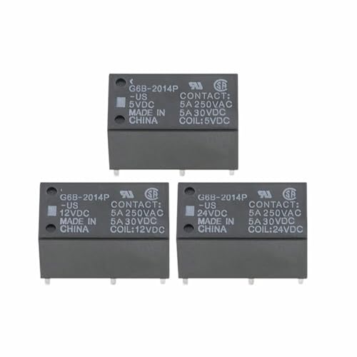 Relé G6B-2014P-US-5VDC de 5A y 6 pines para control electrónico estable 2