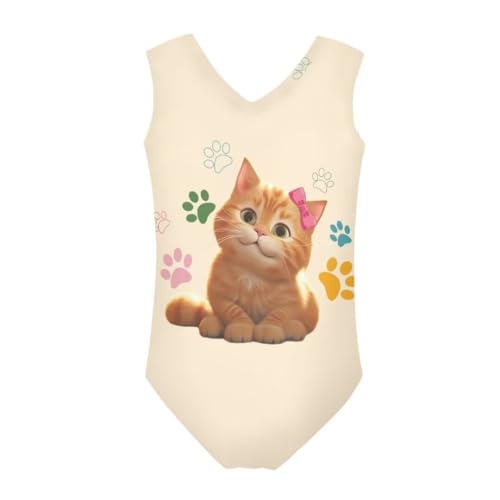 Image of Girls' Swimwear for 3-14 Cartoon Bathing Suit Girl Swimsuit Gym Leotard