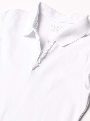 Image of The Children's Place Girl's Short Sleeve Ruffle Pique Polo Shirt
