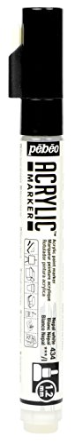 Pébéo 205734 Marqueur acrylique Pointe ronde 1,2mm Blanc Népal