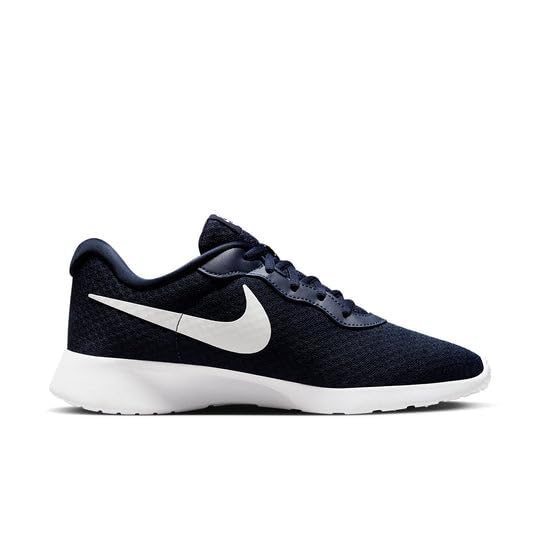 Image of Nike Mens Tanjun School Shoes FLYEASE-OBSIDIAN /WHITE-DV7775-400-6UK