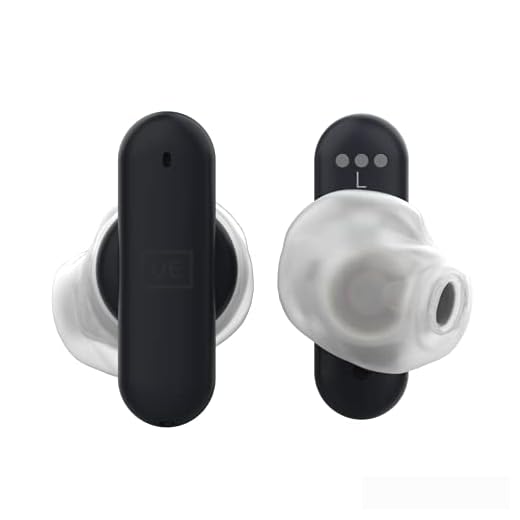 Ultimate Ears FITS True Wireless Bluetooth Custom Fit Earbuds, All Day Comfort, Built-in-Mic, Premium Audio, Passive Noise Cancelling Earphones, 20 Hour Playtime, Sweat Resistant - Dark Blue