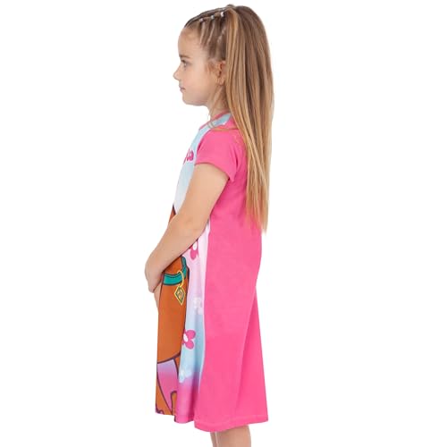 Scooby Doo Nightgown | Floral Girls Nightgowns | Scooby Sleepwear | Short Sleeve Girls' Nightgowns | Sizes 3T To 104