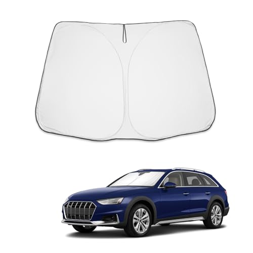 BIBIBO Audi A4 A5 copertura parabrezza auto compatibile con Audi A4 B9 B8 / A5 F5 8T 2009-2025, parasole auto per parabrezza anteriore pieghevole, parasole contro i raggi UV